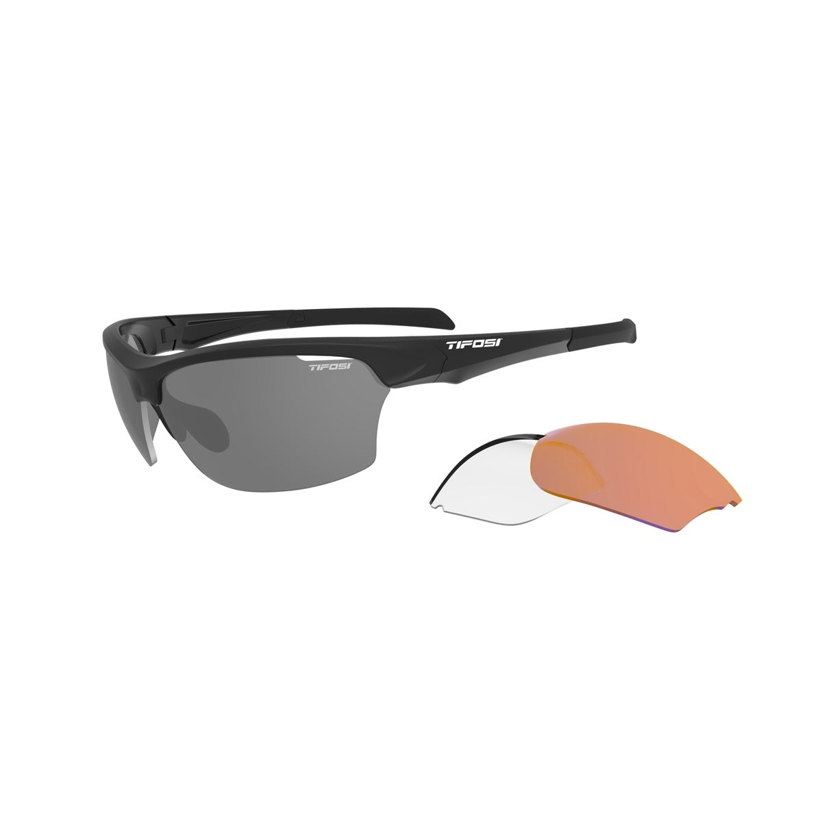 Tifosi Intense Interchangable Lens Sunglasses Matt Black