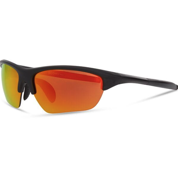 Mission Sunglasses - matt black / fire mirror