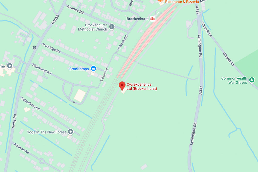 Map showing the location of Cyclexperience Ltd in Brockenhurst