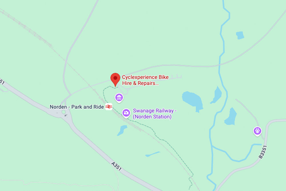 Map of Cyclexperience Dorset