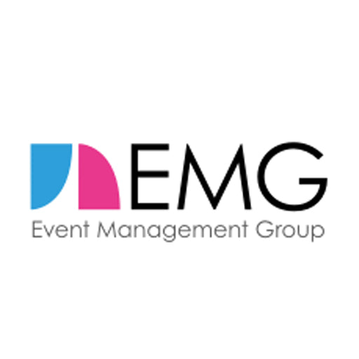 EMG Event Management Group logo on a white background