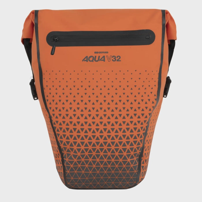 Oxford Aqua V 32 Extreme Visibility Double Pannier Bag Orange